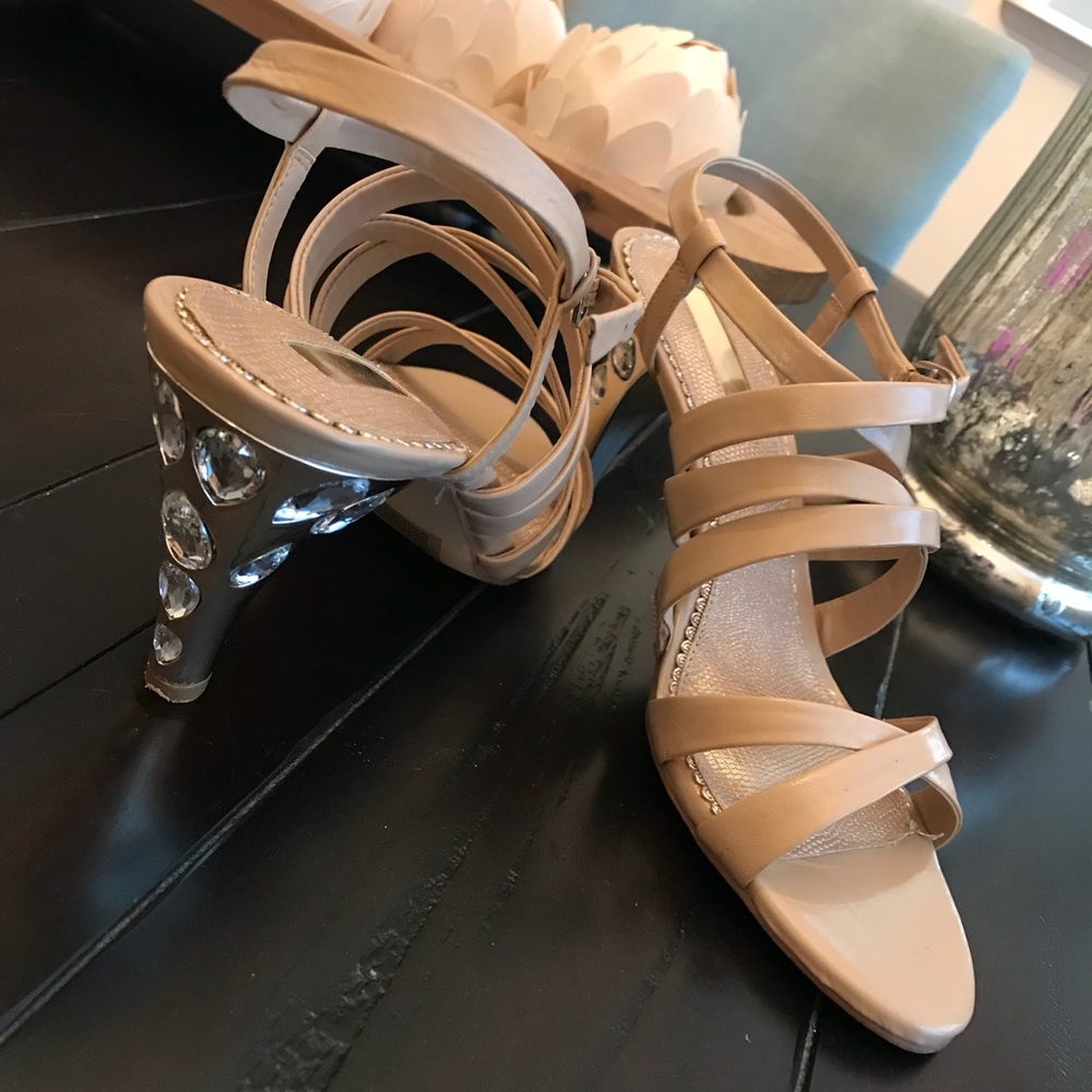 Alex Marie jeweled heel sandal